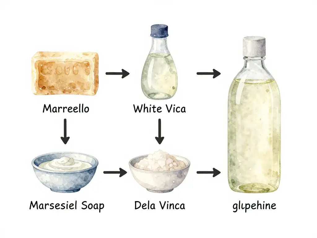 étapes liquide vaisselle maison recette facile