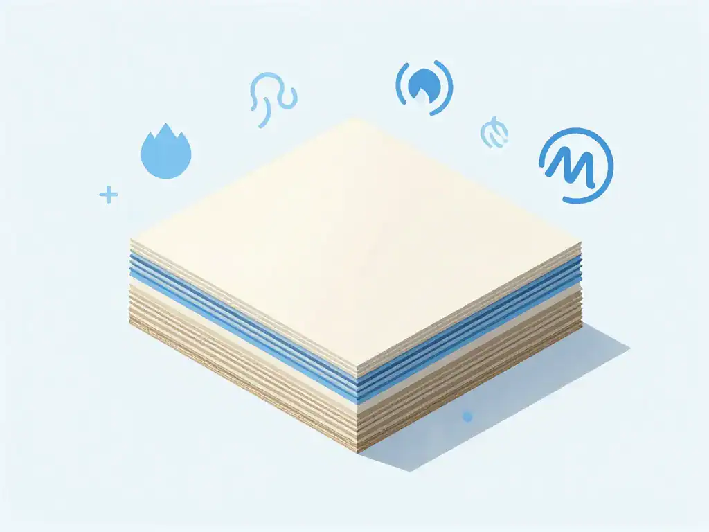 Structure d’un panneau en ouate de cellulose fibres recyclées