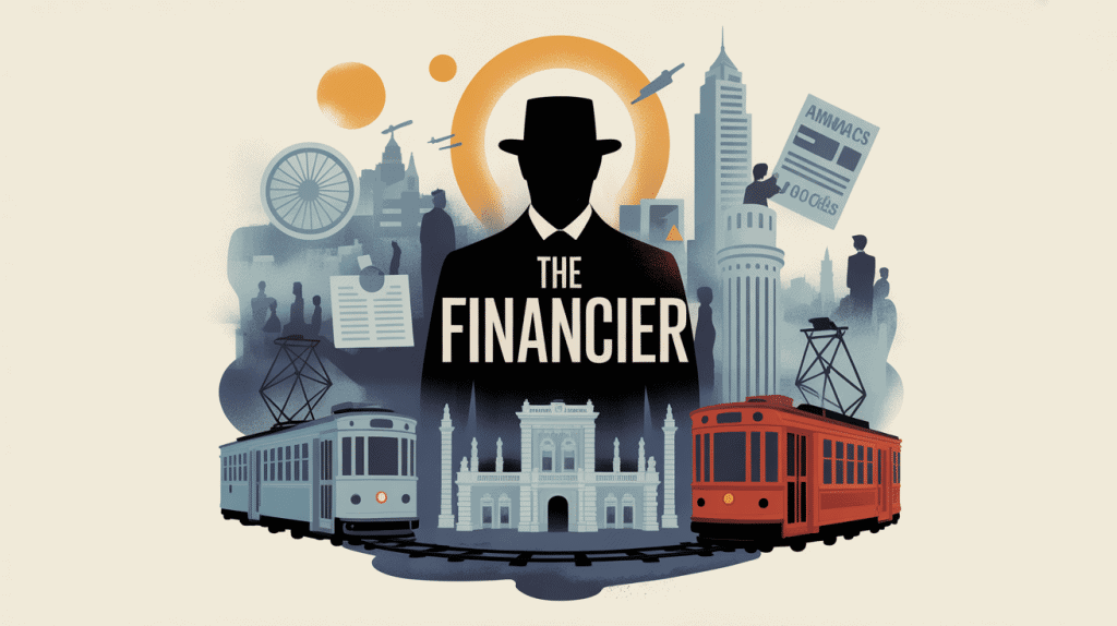 Illustration The Financier univers finance américaine XIXe