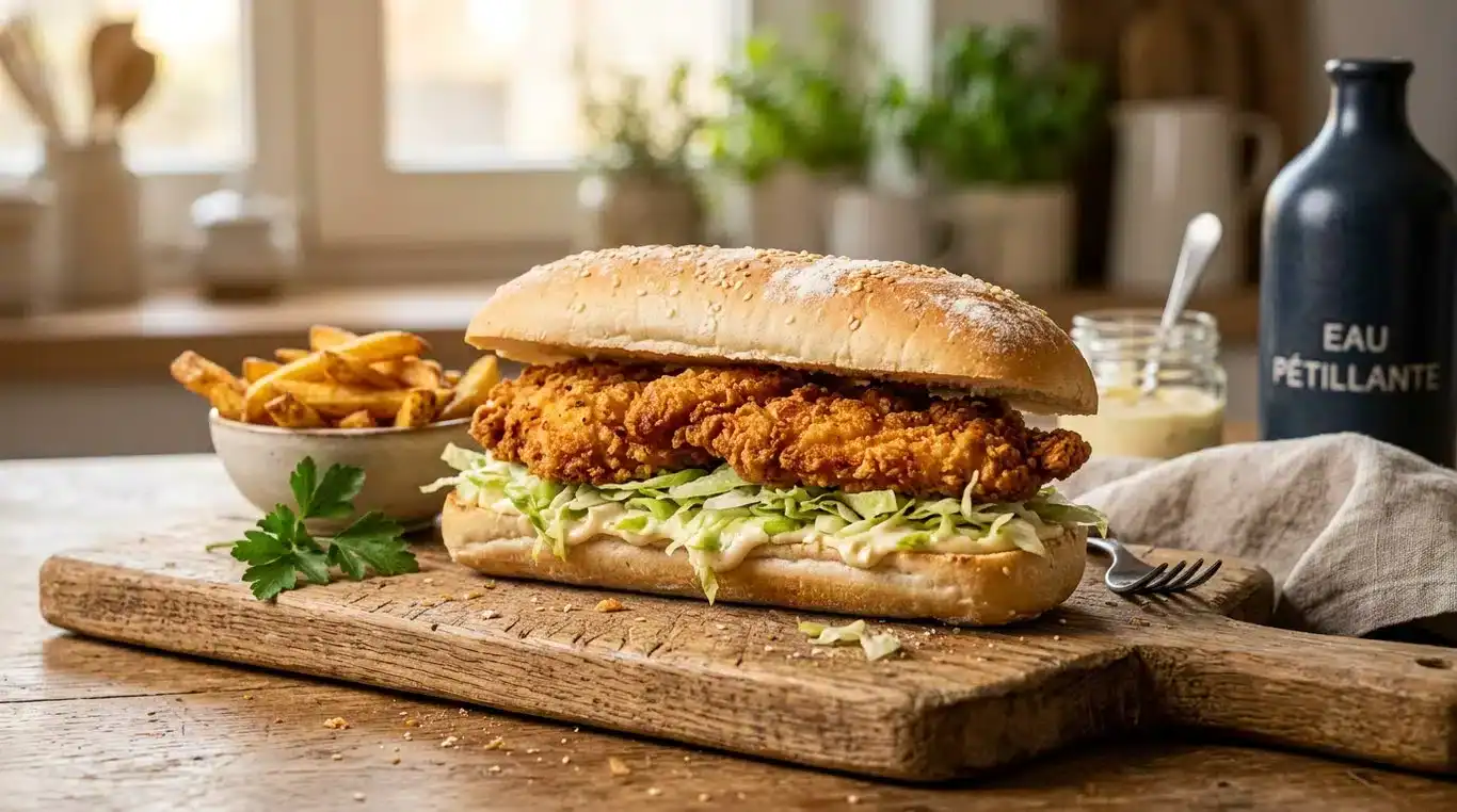 Photo d'un Long Chicken maison appétissant et croustillant