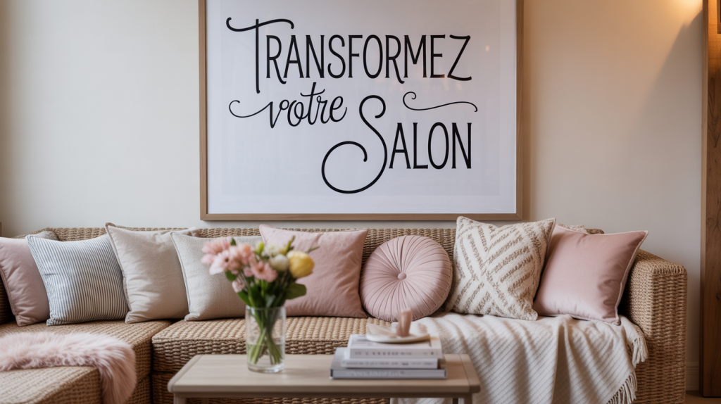 Transformez votre salon avec des idées décoration simples et efficaces