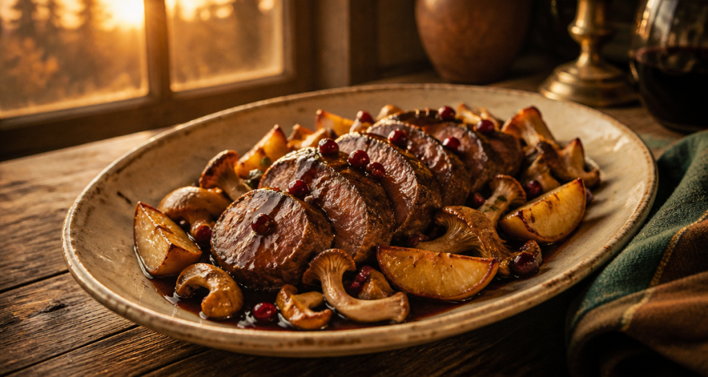 recette filet de sanglier à la poêle sauce vin rouge