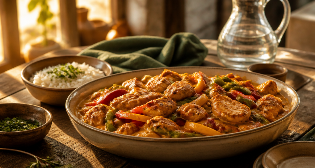Poulet aux poivrons en sauce : 3 astuces pour une viande tendre et une onctuosité parfaite