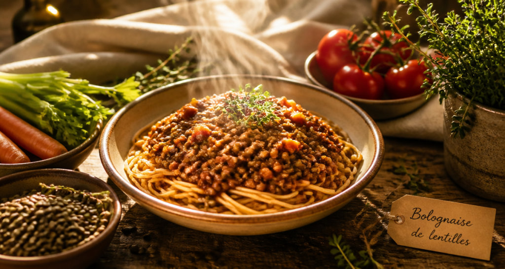 Sauce lentilles : 3 étapes pour réussir une bolognaise végétale onctueuse