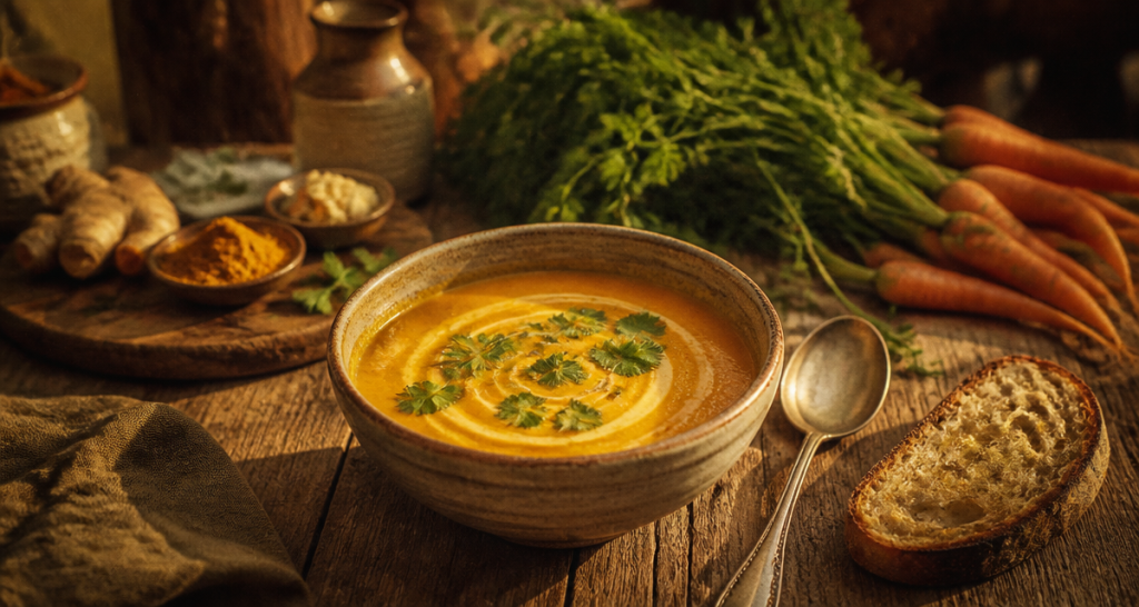 Velouté de carottes au lait de coco : la recette onctueuse, rapide et sans lactose