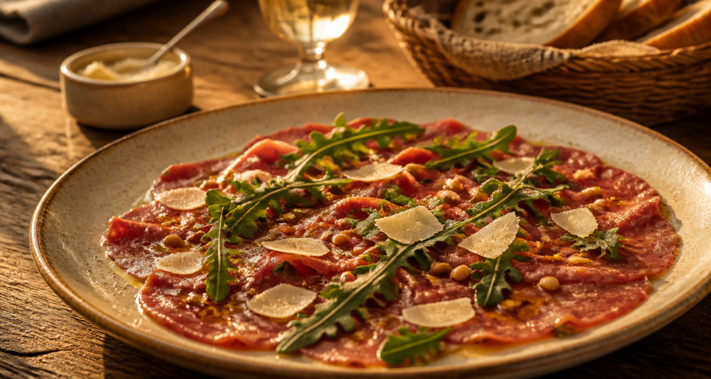 Accompagnement carpaccio de bœuf : 4 idées pour sublimer la viande crue
