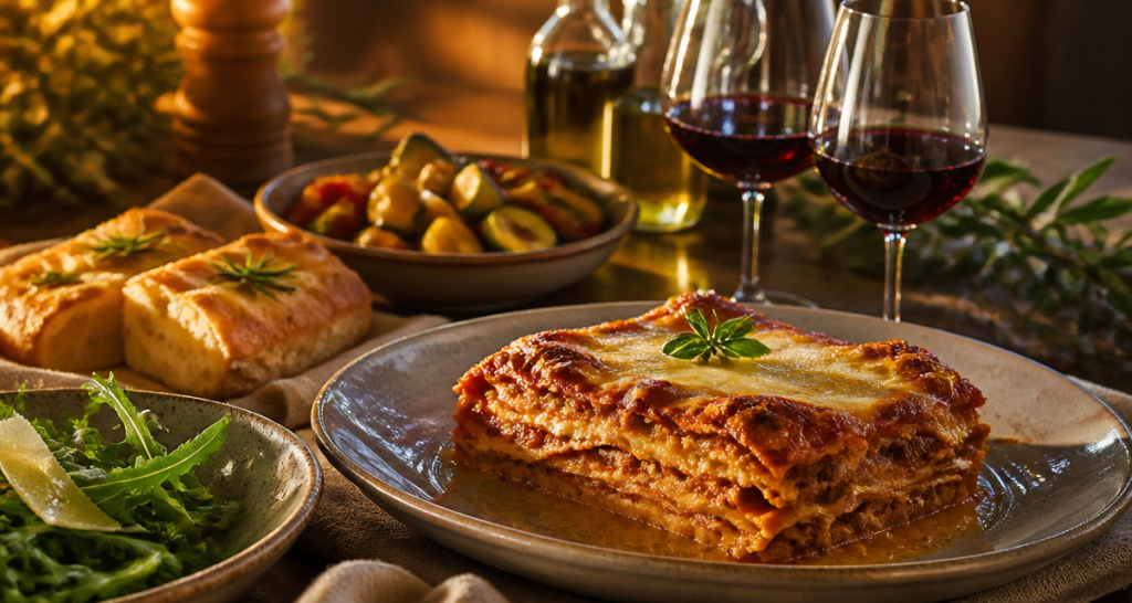 Accompagnement pour lasagne : 5 idées pour équilibrer vos repas italiens