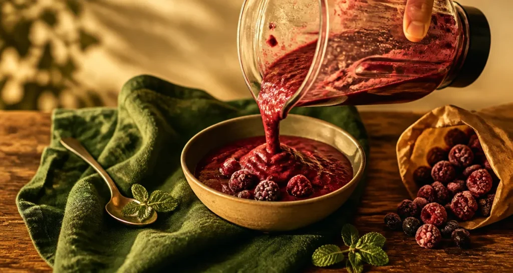 Smoothie aux fruits rouges surgelés : 3 astuces pour une texture parfaite sans sucre ajouté