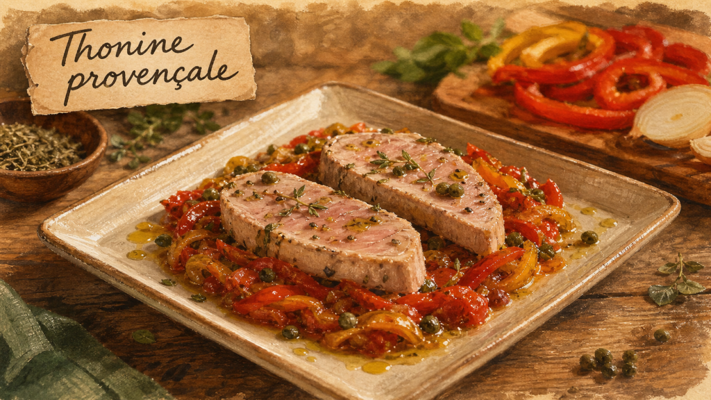 Recette thonine à la provençale : 20 minutes pour une chair rouge bien moelleuse