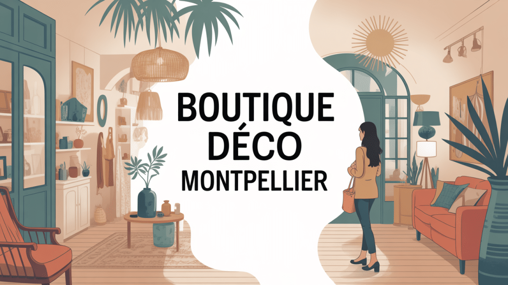 Vue créative univers boutique deco montpellier