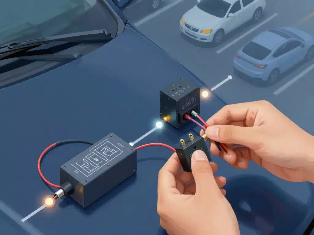 brancher relais clignotant schema pas à pas