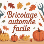 bricolage automne facile table familiale illustration