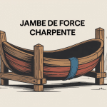 schéma charpente jambe de force en bois