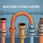 illustration raccord sur tuyau cuivre différents types