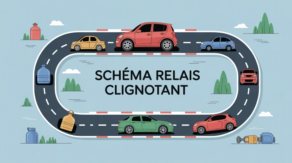 schéma relais clignotant pour voiture et moto