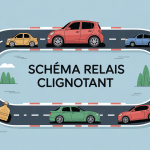 schéma relais clignotant pour voiture et moto