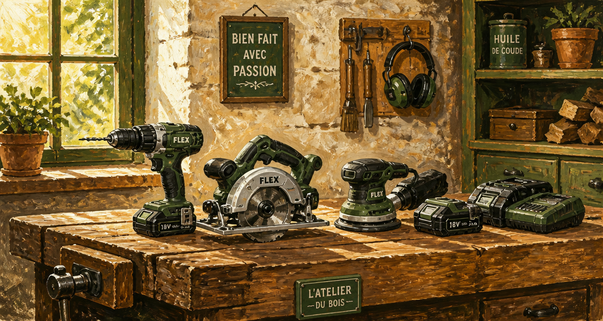 outillage portatif batteries atelier