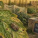 Punaise de jardin sur feuille de tomate au potager