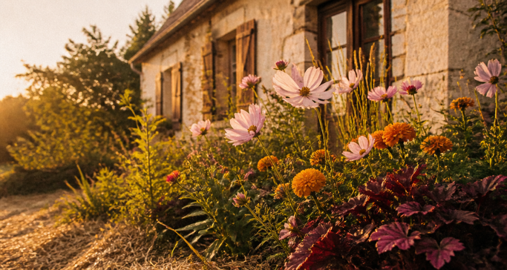 que planter en juillet août fleurs massif fleuri jardin
