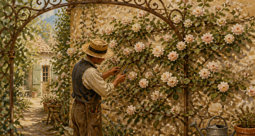 quand et comment tailler les rosiers grimpants sur mur