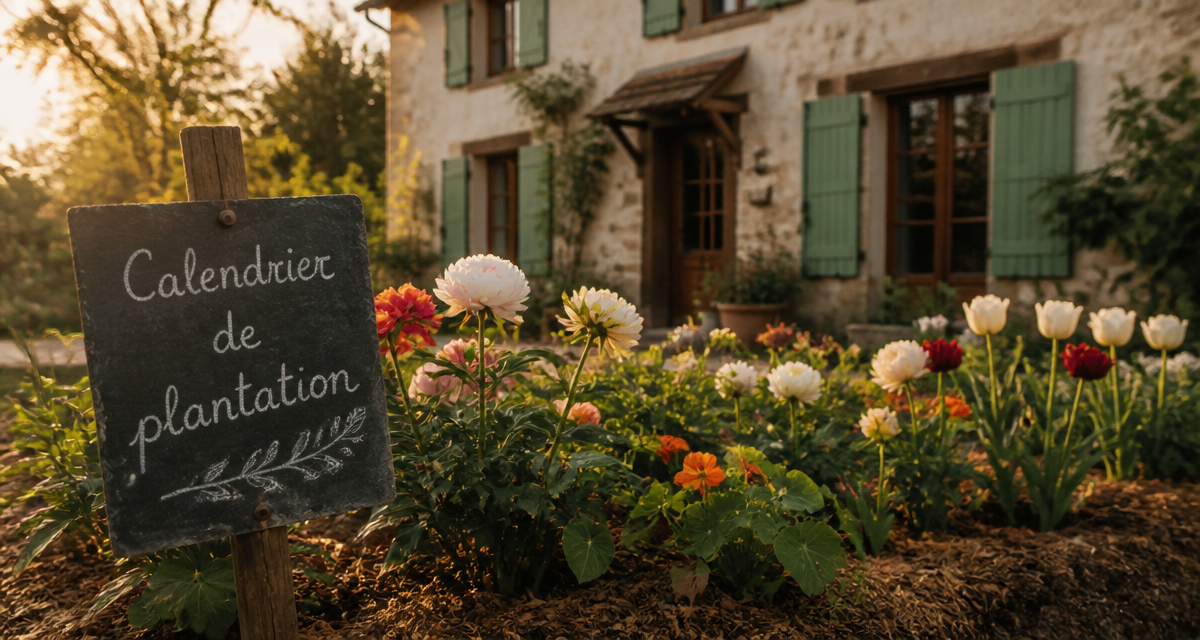 Quand planter des fleurs massif jardin calendrier