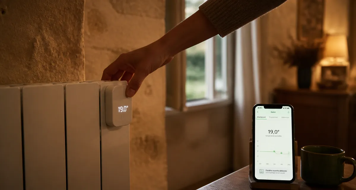 Radiateur connecté Thermor : thermostat connecté pour réduire la facture de chauffage