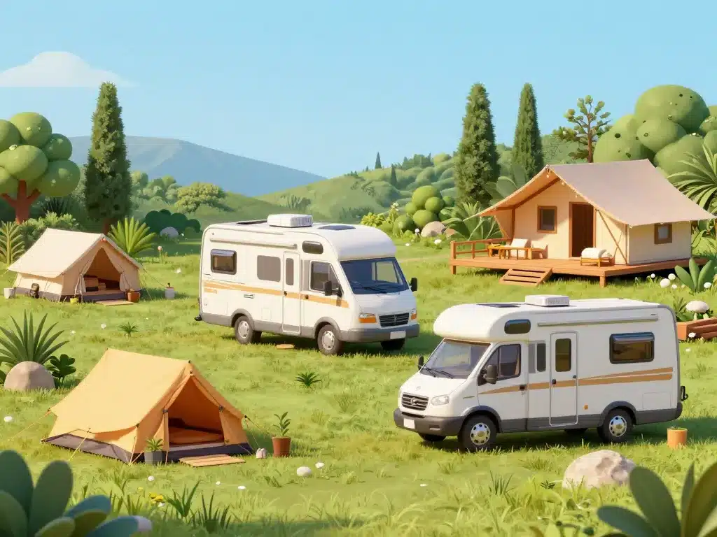 Camping en Sicile tente, van et glamping