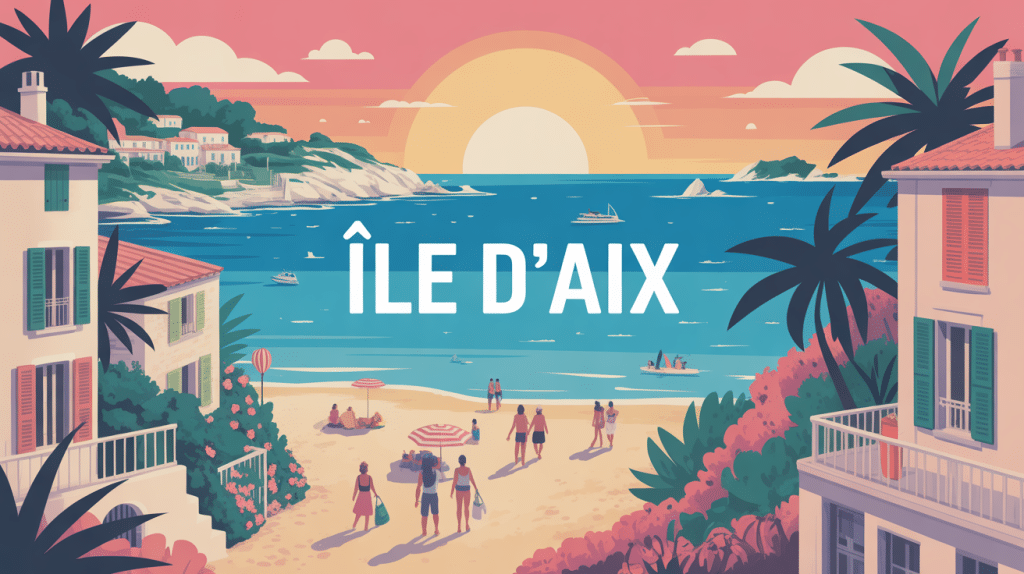 combien de temps pour visiter l ile d aix illustration paysage cote