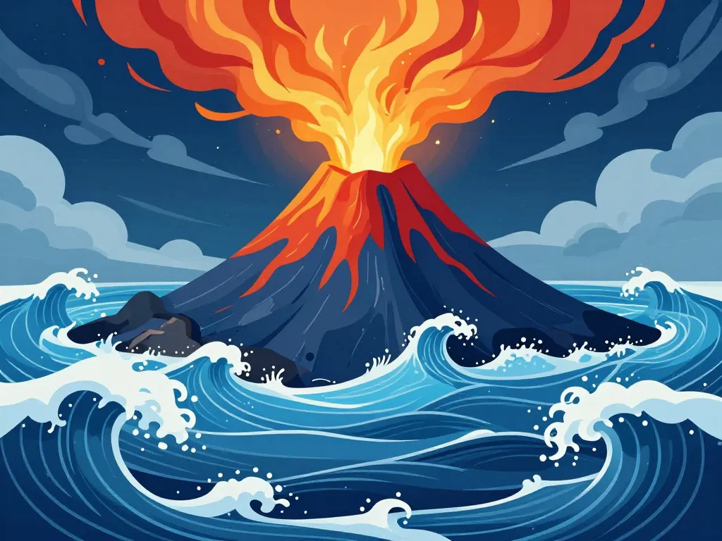 Dangers environnementaux îles Canaries danger volcan mer
