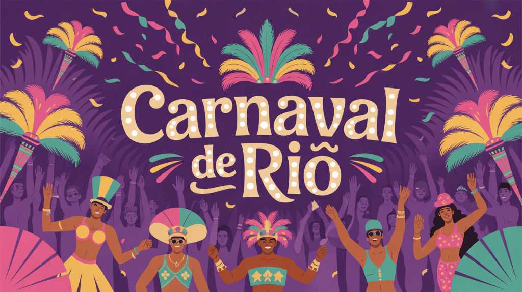 défilé samba date de carnaval de rio illustré
