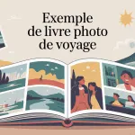 exemple livre photo voyage créatif posé sur une table