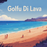 golfu di lava grande plage sable mer et famille