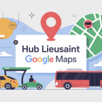 hub lieusaint maps illustration orientation localisation