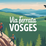 illustration via ferrata vosges montagne lac