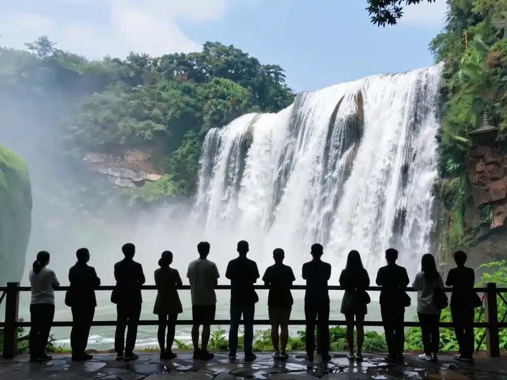 vivre expérience cascade du sault vue panoramique