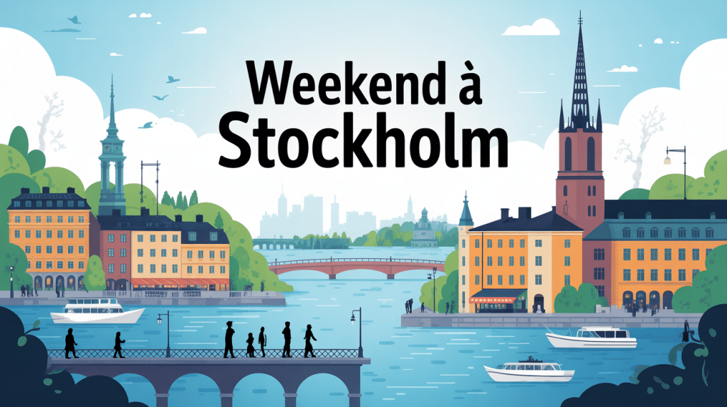 vue générale weekend stockholm ambiance îles urbaine