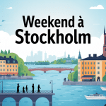 vue générale weekend stockholm ambiance îles urbaine