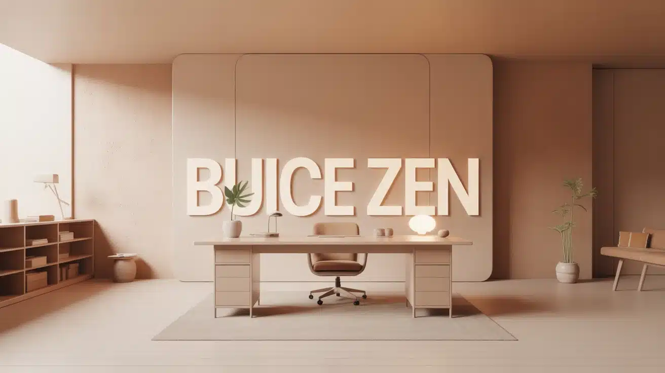 Déco bureau zen : bureau apaisant et minimaliste