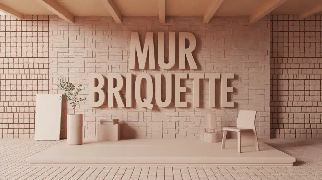 Mur briquette de parement intérieur, ambiance chaleureuse