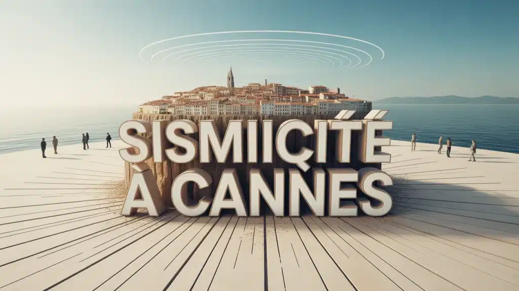 Illustration de la sismicité à Cannes et des ondes sismiques