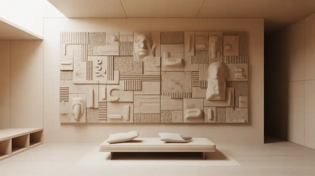 Tableau 3D relief décor mural contemporain
