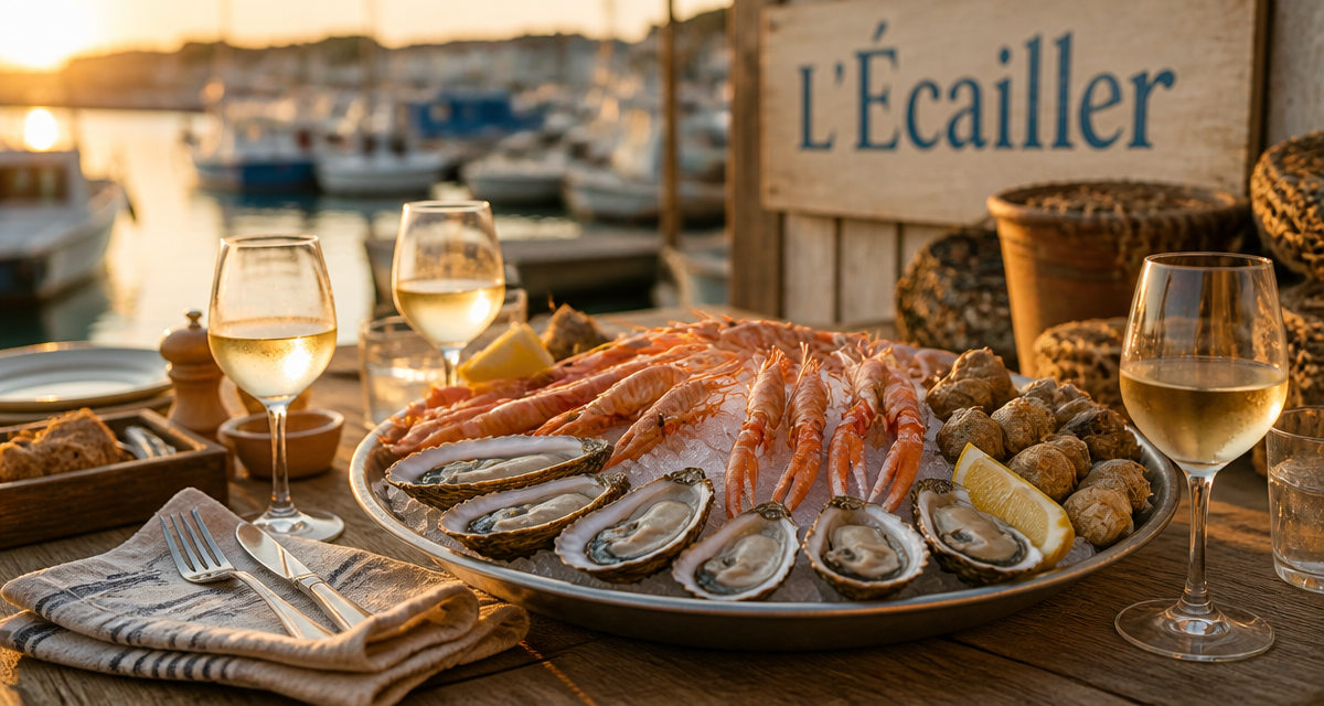 restaurant l ecailler plateau fruits de mer terrasse