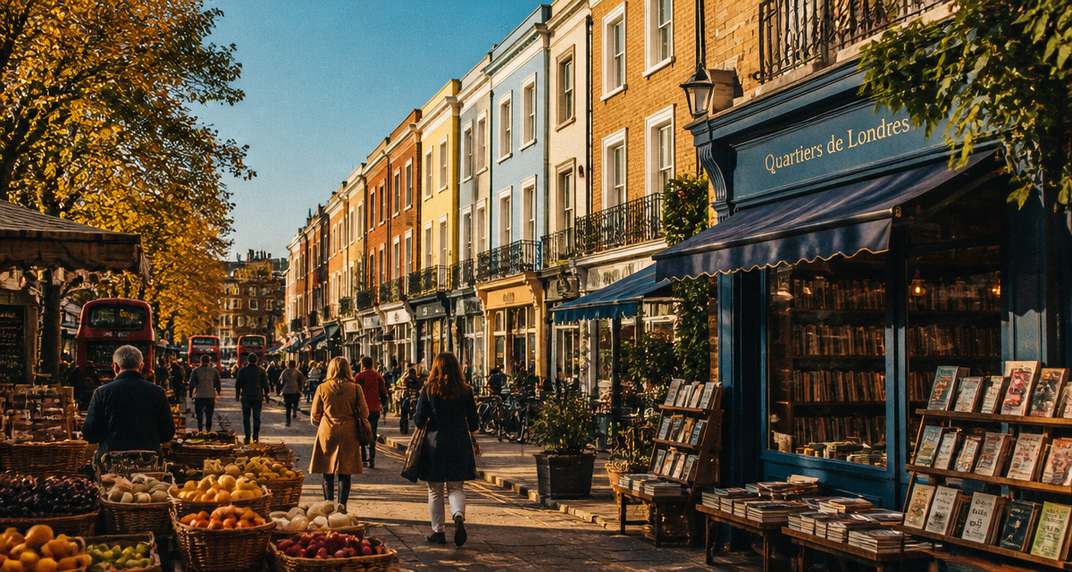 rue quartier londres marché maisons georgiennes