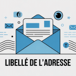 libellé de l'adresse illustration vectorielle France