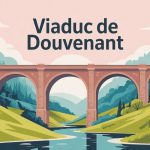 illustration du viaduc de douvenant en pierre dans le bocage