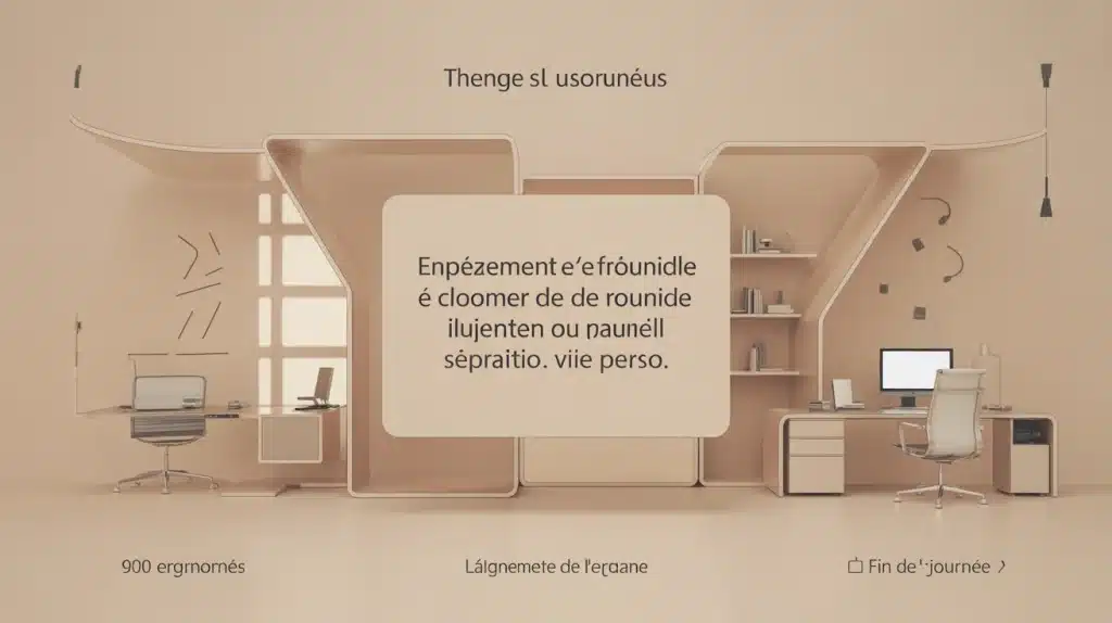 Espace de travail à domicile pour une haute performance