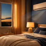 climatisation dans une chambre moderne ambiance apaisante