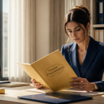 comptabiliser cession immo dossier financier femme
