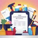 illustration balance auto-entrepreneur nettoyage tarif
