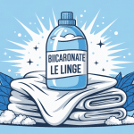 bicarbonate blanchir linge boîte et linge blanc éclatant